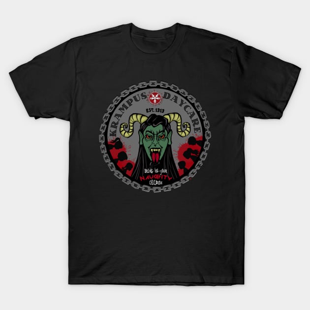 KRAMPUS DAYCARE T-Shirt by VixxxenDigitalDesign